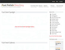 Tablet Screenshot of footfetishdirectory.com
